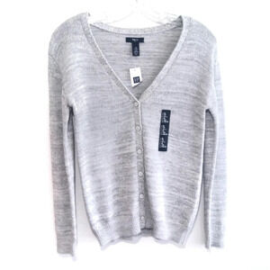 New! 𝅺GAP Kids XL Light Gray Cardigan Sweater
